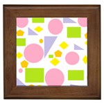 Spring Geometrics Framed Ceramic Tile