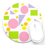 Spring Geometrics 8  Mouse Pad (Round)