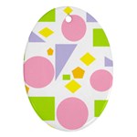 Spring Geometrics Oval Ornament