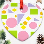 Spring Geometrics Heart Ornament