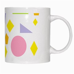 Spring Geometrics White Coffee Mug from ArtsNow.com Right