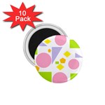 Spring Geometrics 1.75  Button Magnet (10 pack)