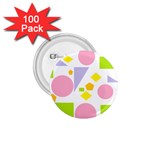 Spring Geometrics 1.75  Button (100 pack)