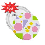 Spring Geometrics 2.25  Button (10 pack)