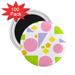 Spring Geometrics 2.25  Button Magnet (100 pack)