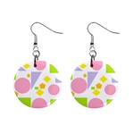 Spring Geometrics Mini Button Earrings