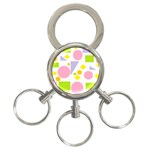 Spring Geometrics 3-Ring Key Chain