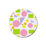 Spring Geometrics Drink Coaster (Round)