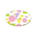 Spring Geometrics Sticker (Oval)