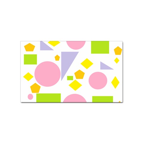 Spring Geometrics Sticker (Rectangle) from ArtsNow.com Front