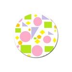 Spring Geometrics Magnet 3  (Round)