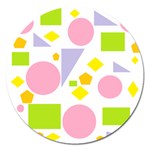 Spring Geometrics Magnet 5  (Round)