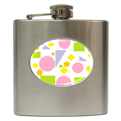 Spring Geometrics Hip Flask from ArtsNow.com Front