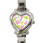 Spring Geometrics Heart Italian Charm Watch 