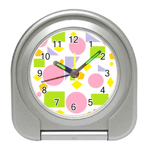 Spring Geometrics Desk Alarm Clock from ArtsNow.com Front