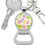 Spring Geometrics Bottle Opener Key Chain