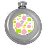 Spring Geometrics Hip Flask (Round)