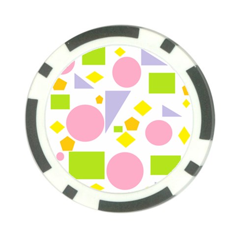 Spring Geometrics Poker Chip from ArtsNow.com Front