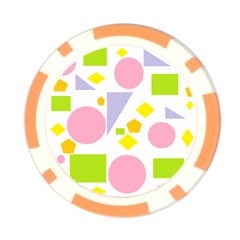 Spring Geometrics Poker Chip from ArtsNow.com Front