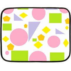 Spring Geometrics Mini Fleece Blanket (Two Sided) from ArtsNow.com 35 x27  Blanket Front