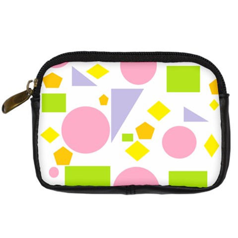 Spring Geometrics Digital Camera Leather Case from ArtsNow.com Front