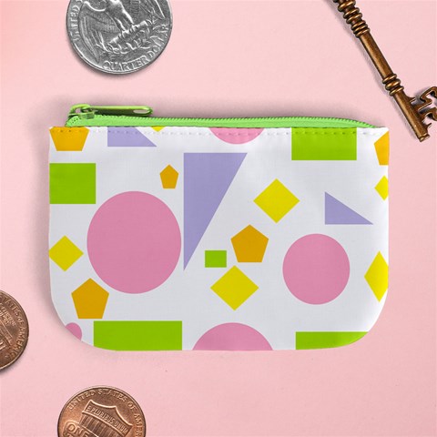 Spring Geometrics Coin Change Purse from ArtsNow.com Front