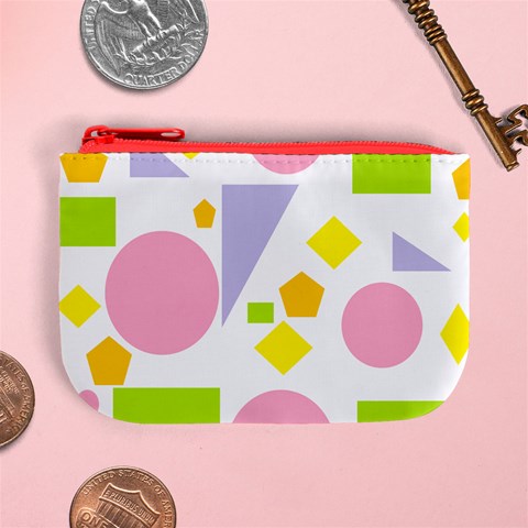 Spring Geometrics Coin Change Purse from ArtsNow.com Front