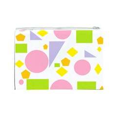 Spring Geometrics Cosmetic Bag (Large) from ArtsNow.com Back