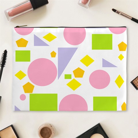 Spring Geometrics Cosmetic Bag (XL) from ArtsNow.com Front