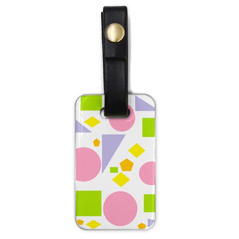 Spring Geometrics Luggage Tag (One Side) from ArtsNow.com Front