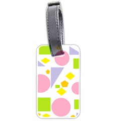 Spring Geometrics Luggage Tag (Two Sides) from ArtsNow.com Front