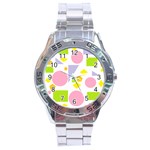 Spring Geometrics Stainless Steel Watch