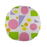 Spring Geometrics 15  Premium Round Cushion 