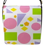 Spring Geometrics Flap Closure Messenger Bag (Small)