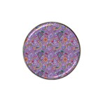 Purple Paisley Golf Ball Marker 10 Pack (for Hat Clip)