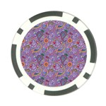 Purple Paisley Poker Chip