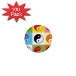 Ying Yang   1  Mini Button (100 pack)