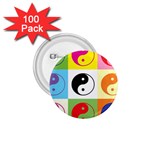 Ying Yang   1.75  Button (100 pack)