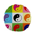 Ying Yang   15  Premium Round Cushion 