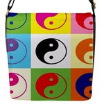 Ying Yang   Flap Closure Messenger Bag (Small)