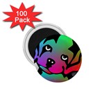 Dog 1.75  Button Magnet (100 pack)
