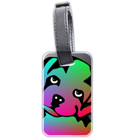 Dog Luggage Tag (Two Sides) from ArtsNow.com Front