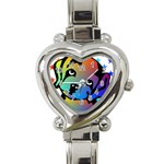 Dog Heart Italian Charm Watch 