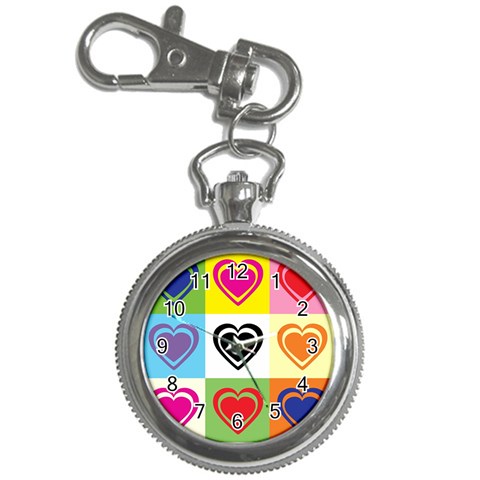 Hearts Key Chain Watch from ArtsNow.com Front