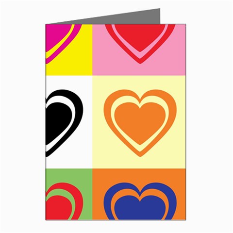Hearts Greeting Card (8 Pack) from ArtsNow.com Left