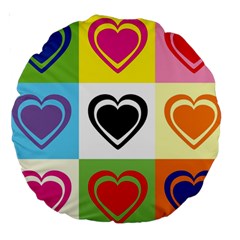 Hearts 18  Premium Round Cushion  from ArtsNow.com Front