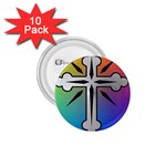 Cross 1.75  Button (10 pack)