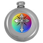 Cross Hip Flask (Round)