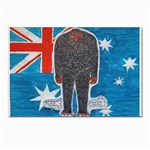 Big Foot H,australia Flag Postcards 5  x 7  (10 Pack)