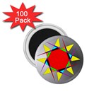 Star 1.75  Button Magnet (100 pack)